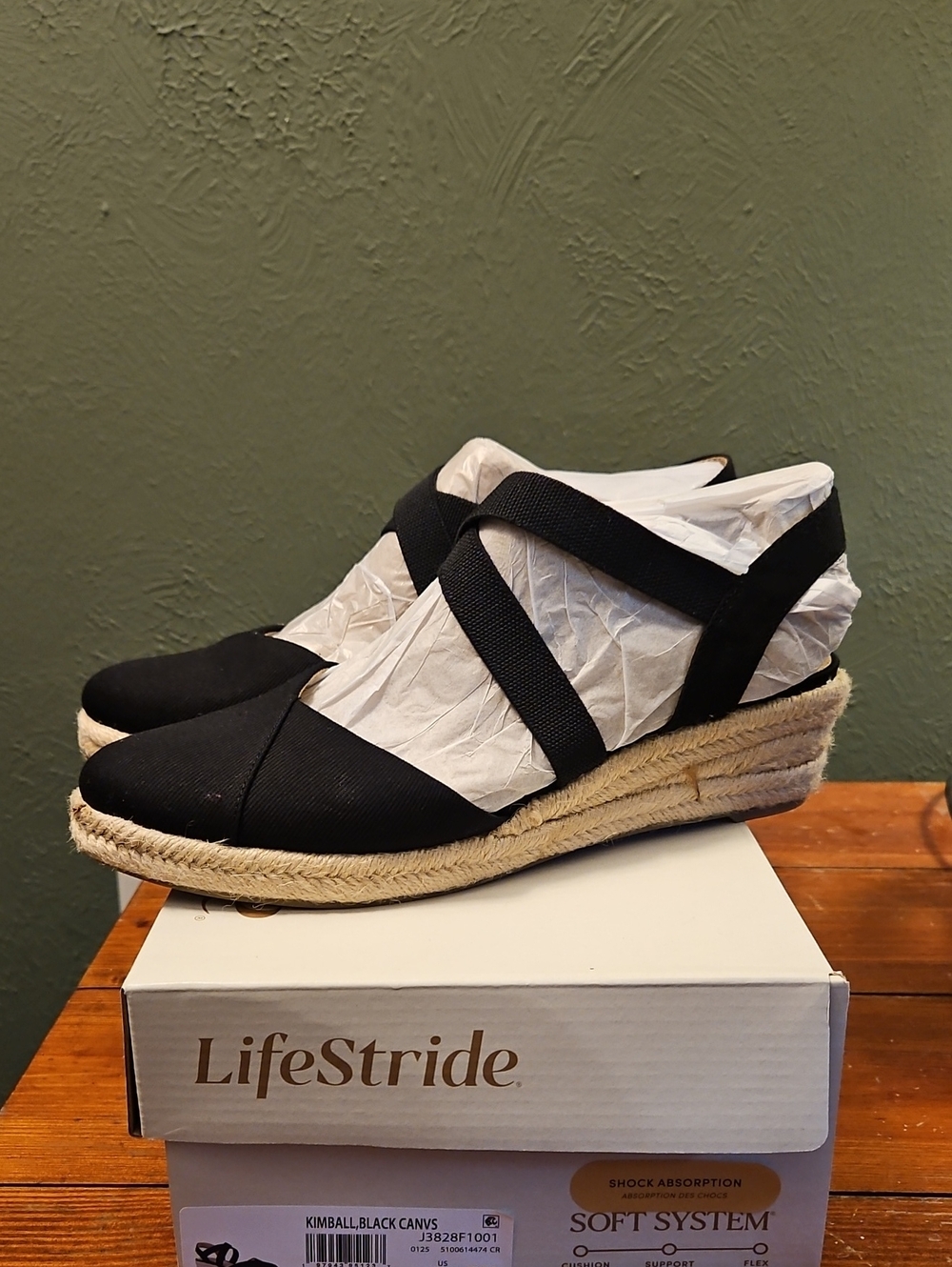 Life Stride Women's Kimball Black Canvas